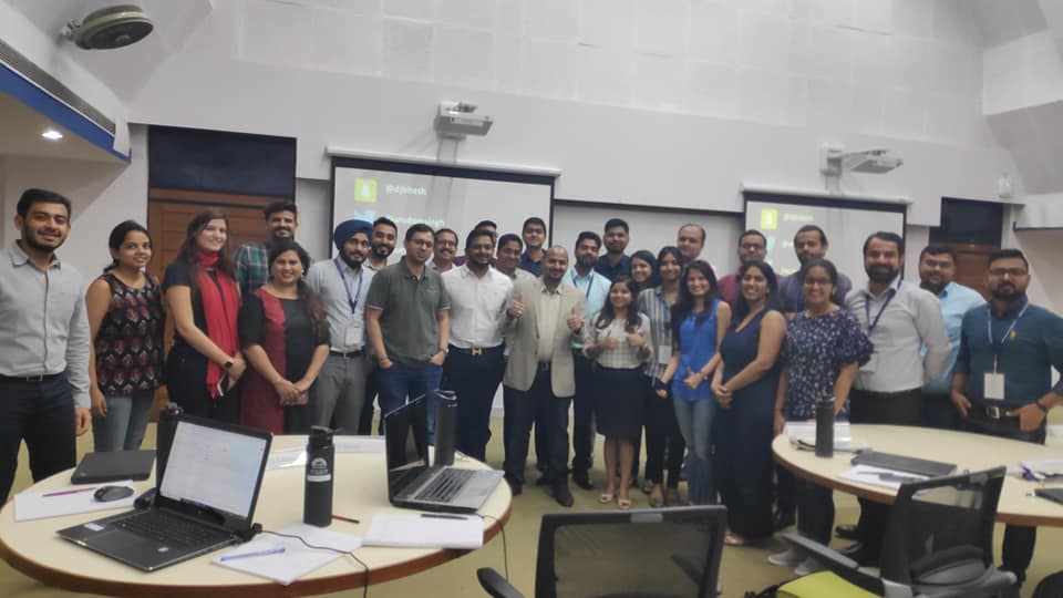 Conducting Digital Marketing Training for CMO's at IIM Banagalore in 2019