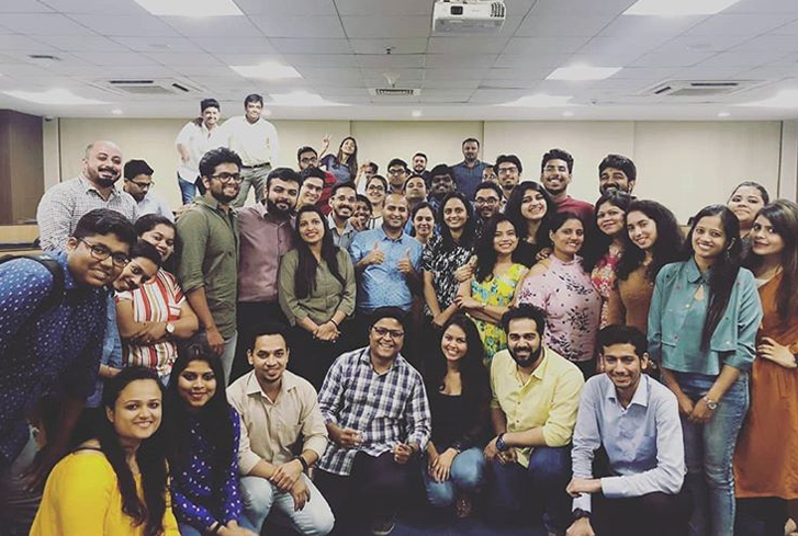 Working professionals cohort after a Generative AI training program