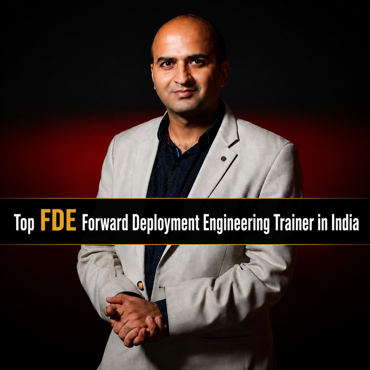 Hitesh Motwani delivering AI training in India